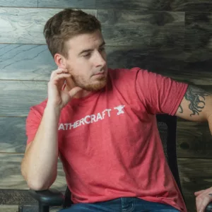 Fathercraft Logo T-Shirt - Heathered Red, L